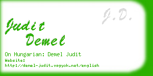 judit demel business card